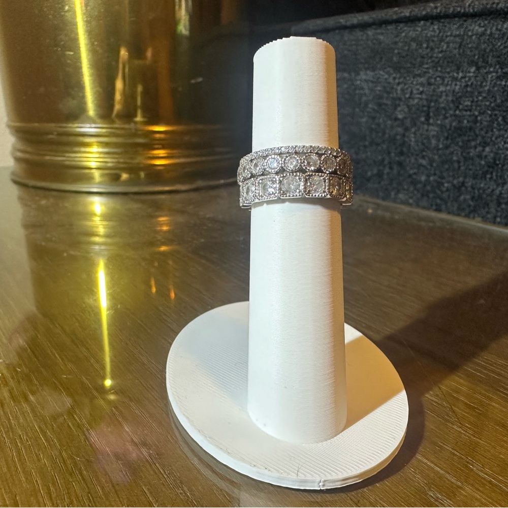 Elegant Silver Women's Ring Stack - image 1